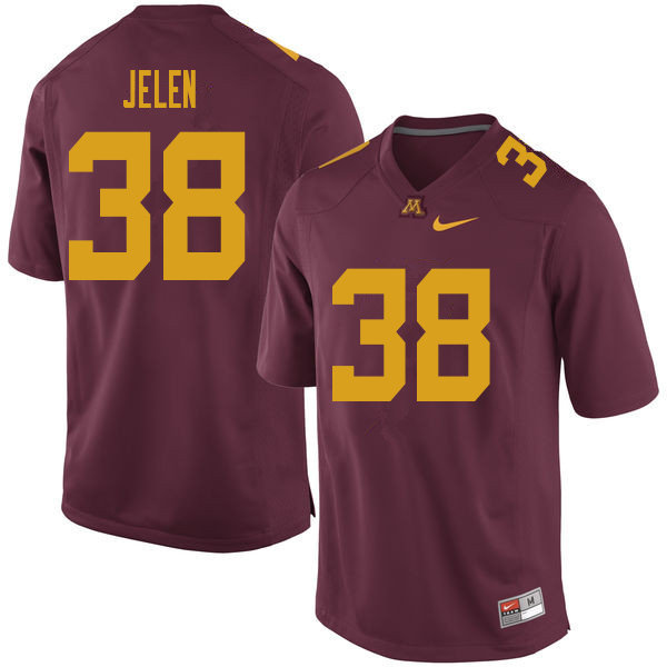 Men #38 Preston Jelen Minnesota Golden Gophers College Football Jerseys Sale-Maroon